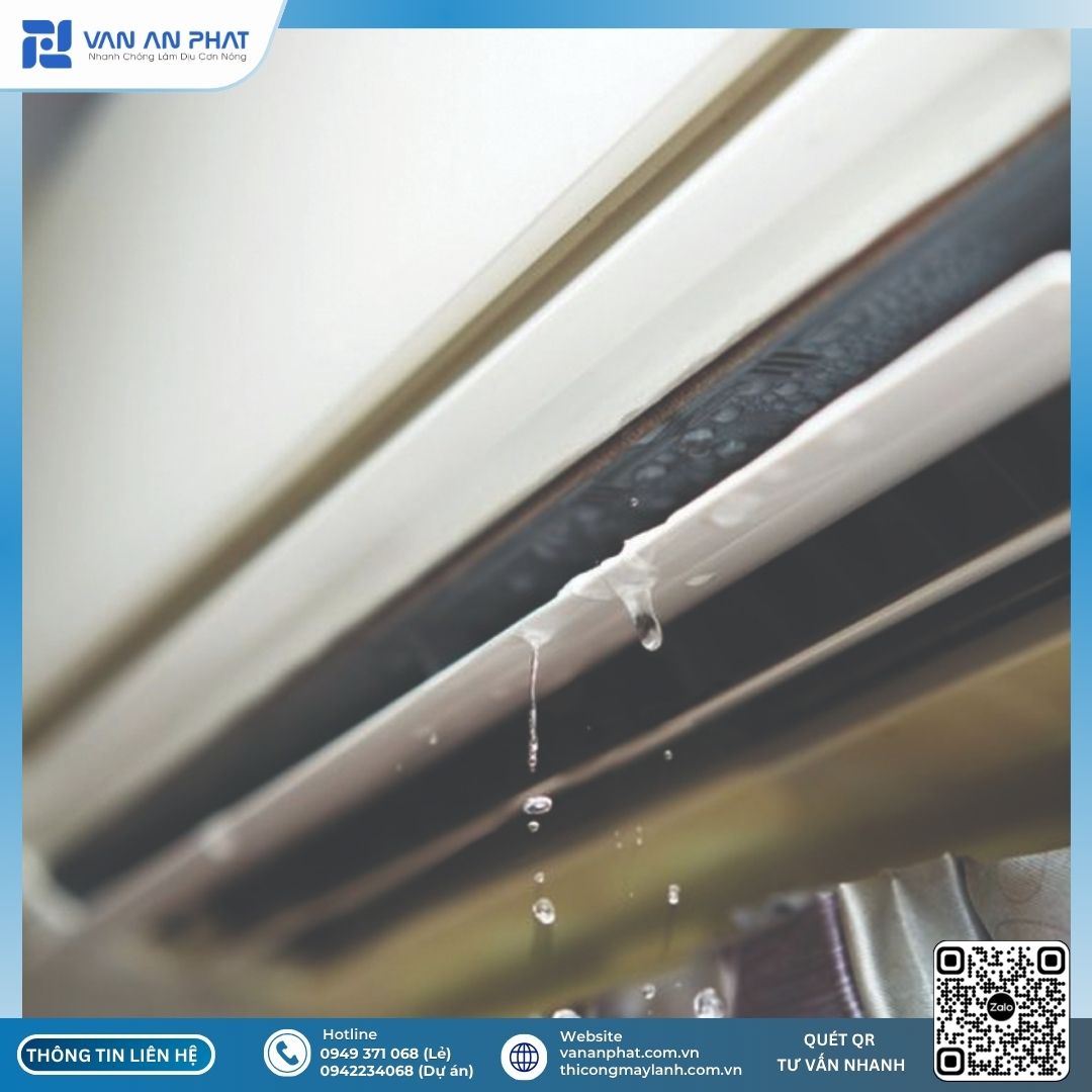 máy lạnh bị chảy nước phải làm sao