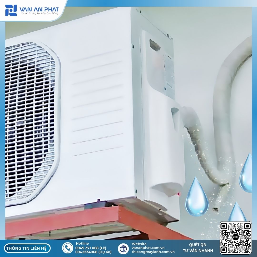 máy lạnh bị chảy nước phải làm sao