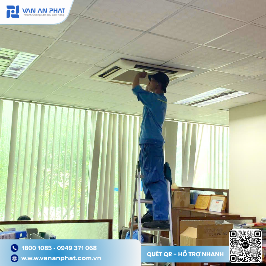 vụ vệ sinh máy lạnh quận Tân Phú