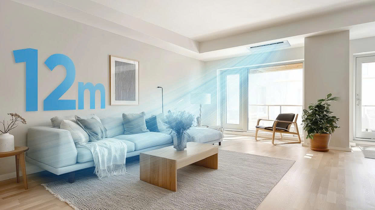 Máy lạnh âm trần một hướng thổi Midea MCUCE-12CRFN8