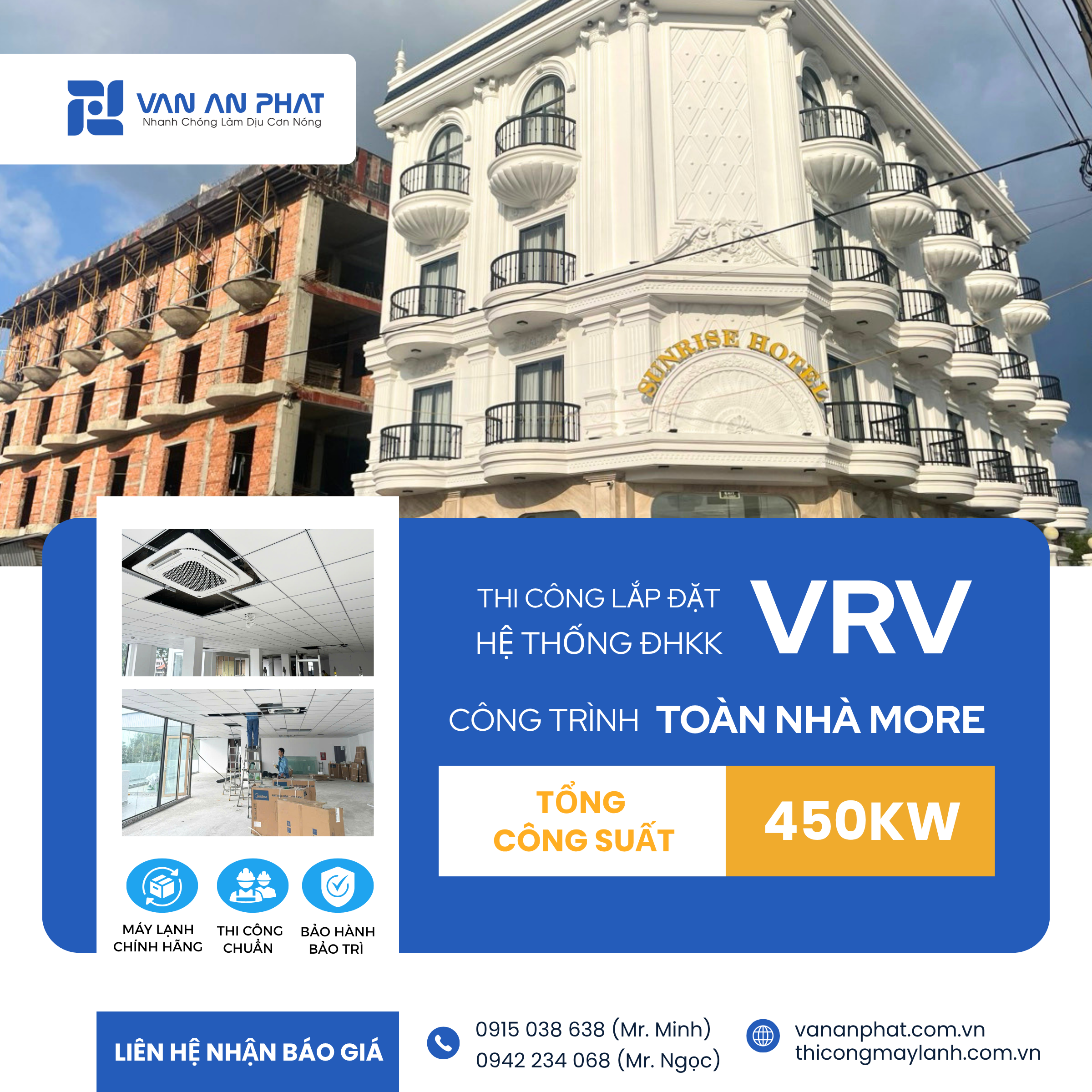 báo giá điều hòa trung tâm VRV mới nhất