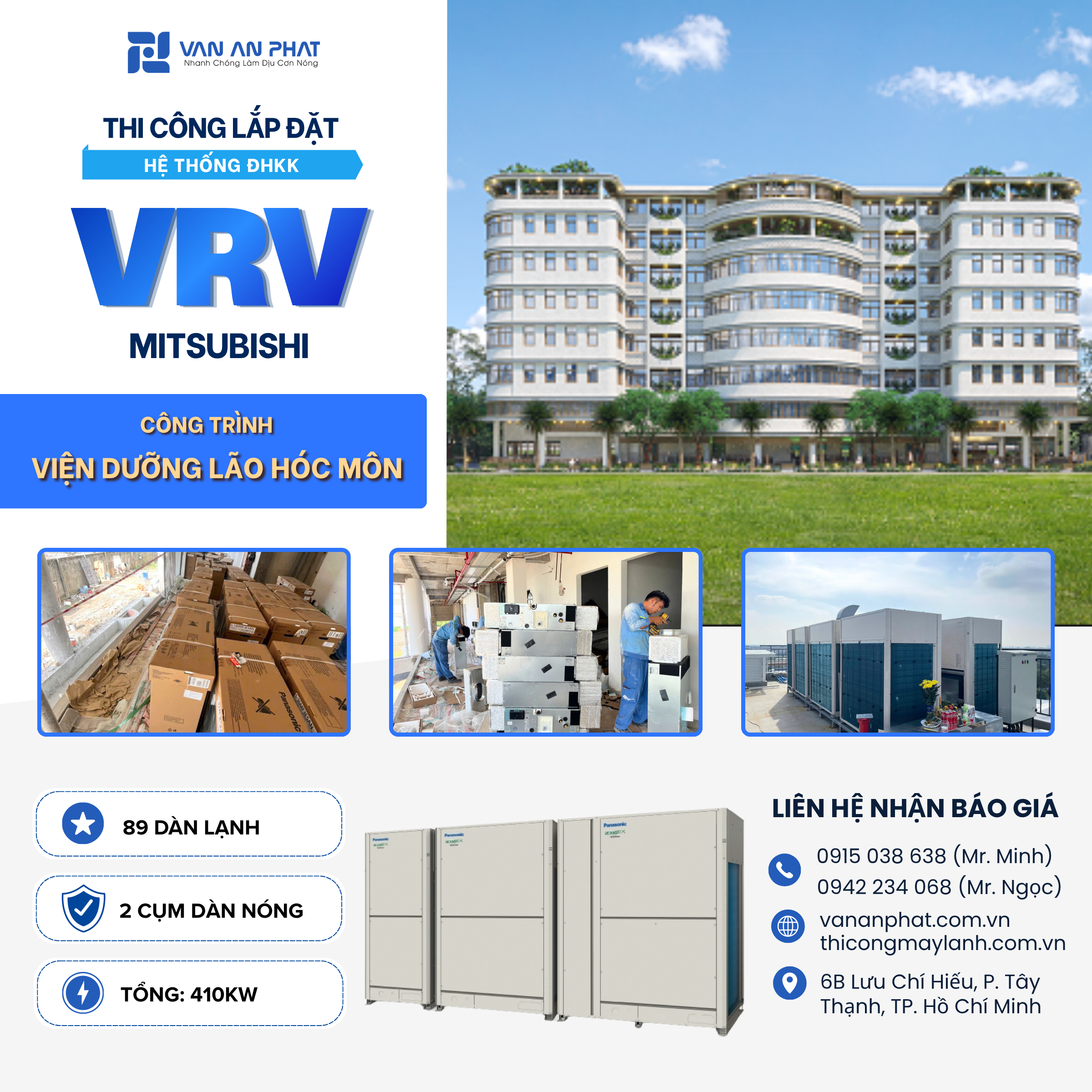 báo giá điều hòa trung tâm VRV mới nhất