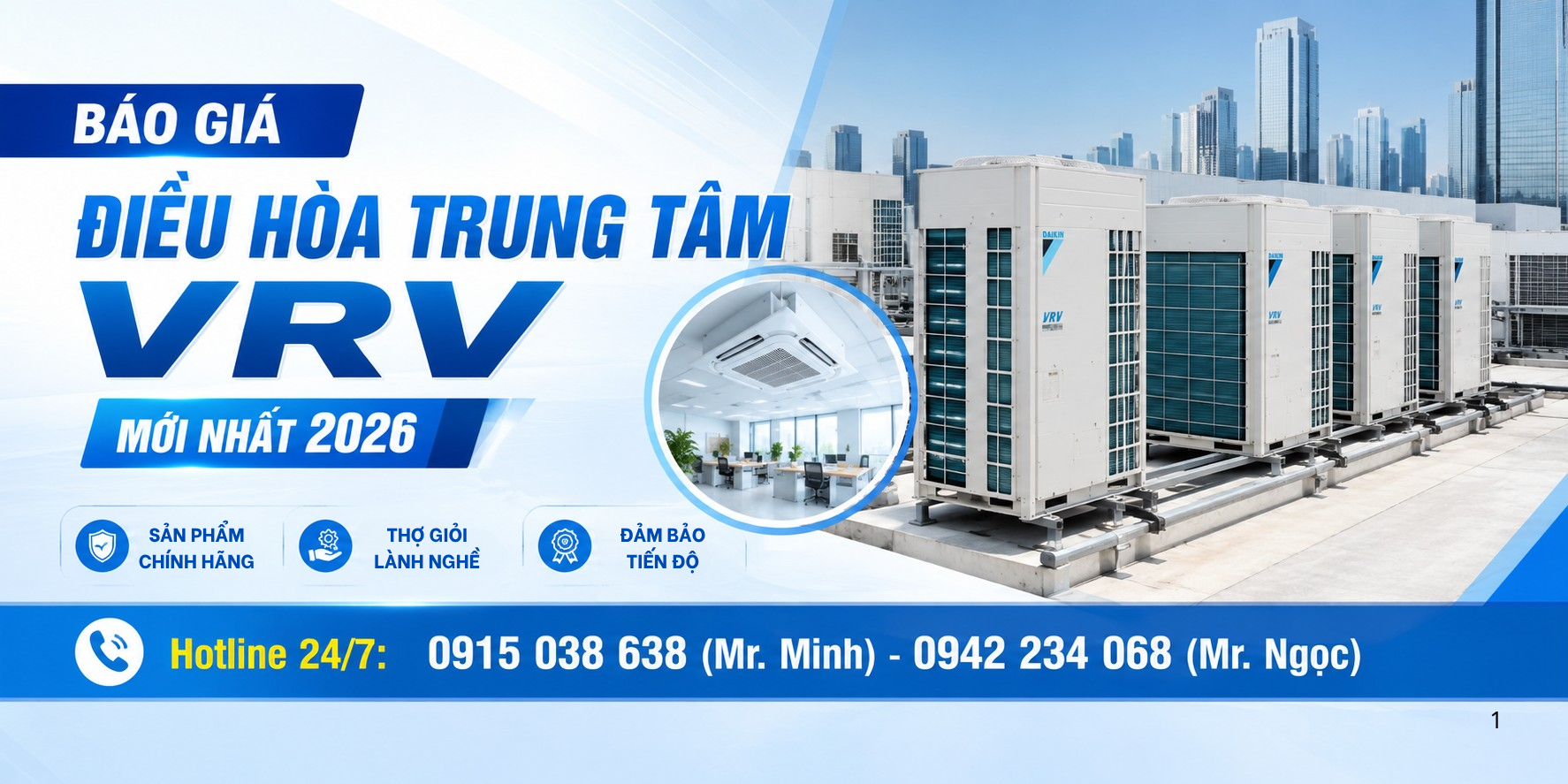 báo giá điều hòa trung tâm VRV